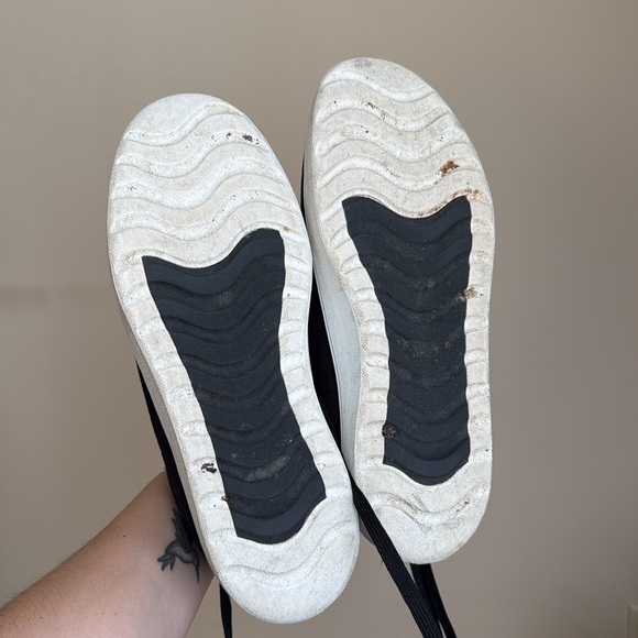 Allbirds Canvas Pacers Natural Black Blizzard Sneakers - Picture 10 of 11